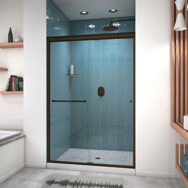 Arizona Shower Door Ese 46" x 70.5" SemiFrameless Shower Door